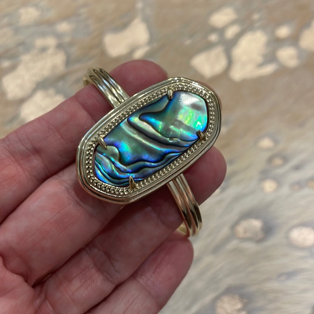 Kendra Scott Graham abalone cuff bracelet